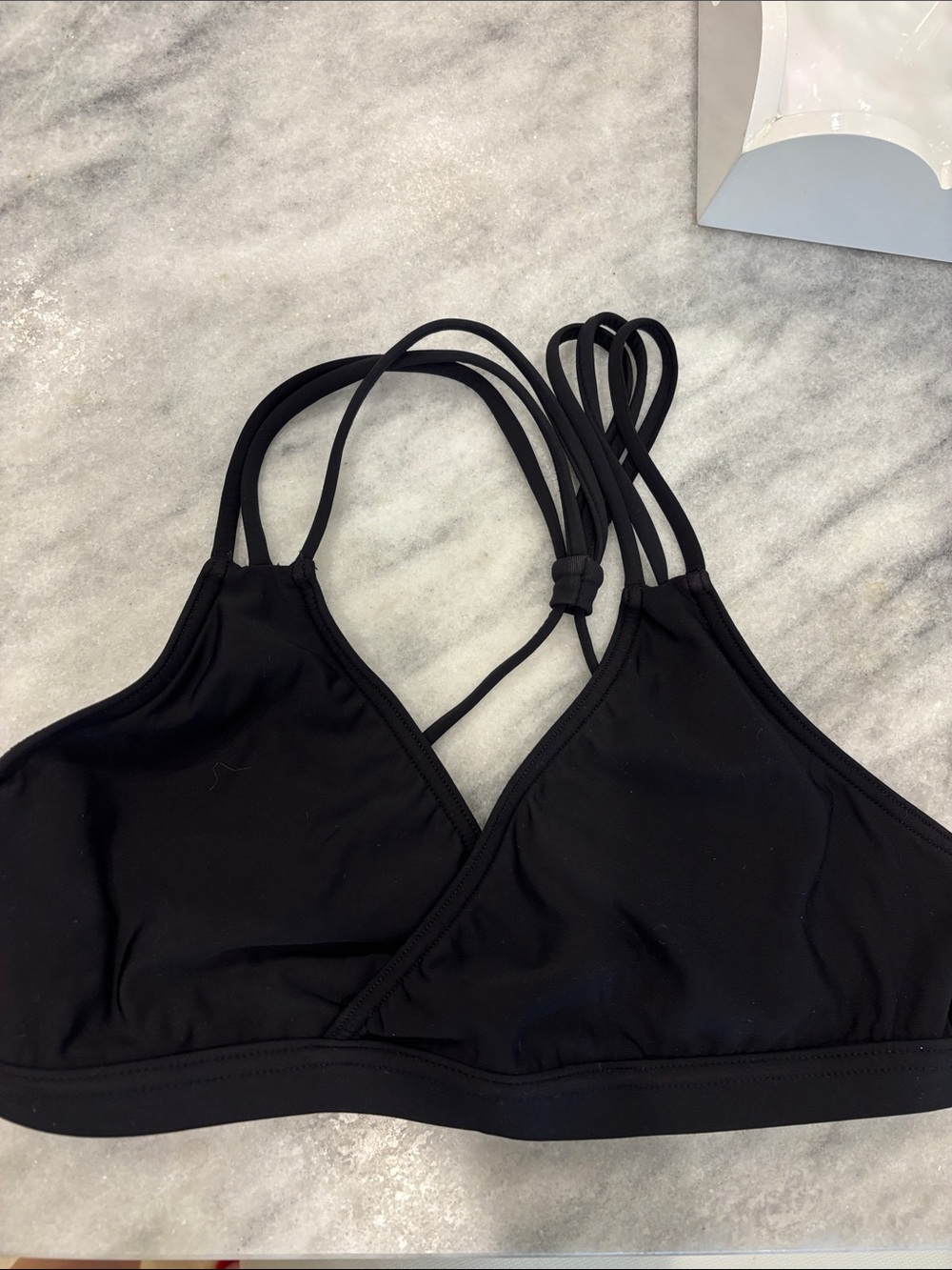 Capezio Black Strappy Sports Bra